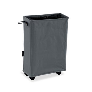 Panier à Linge 51 Litres Gris Foncé - 3 Poignées Ergonomiques Five 67.5 X 45.5 X 27 Cm