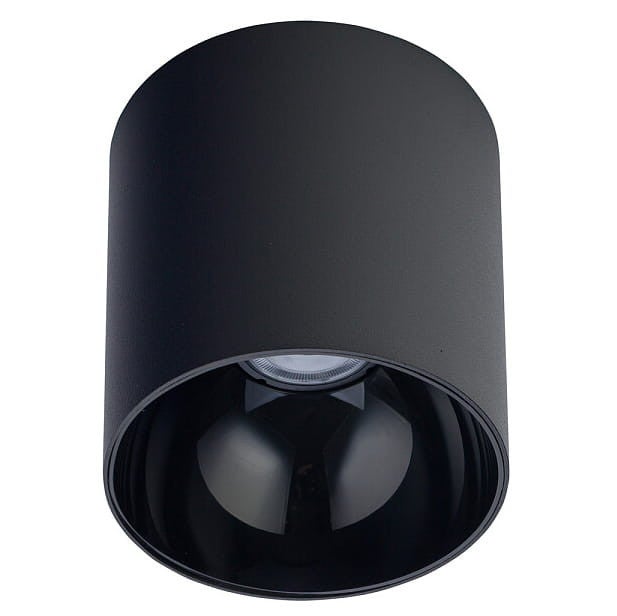 Reflektor sufitowy spot natynkowy Point okrągły czarny 1xGU10x10W wym: 12,7 x 12,7 cm metal Nowodvorski Lighting