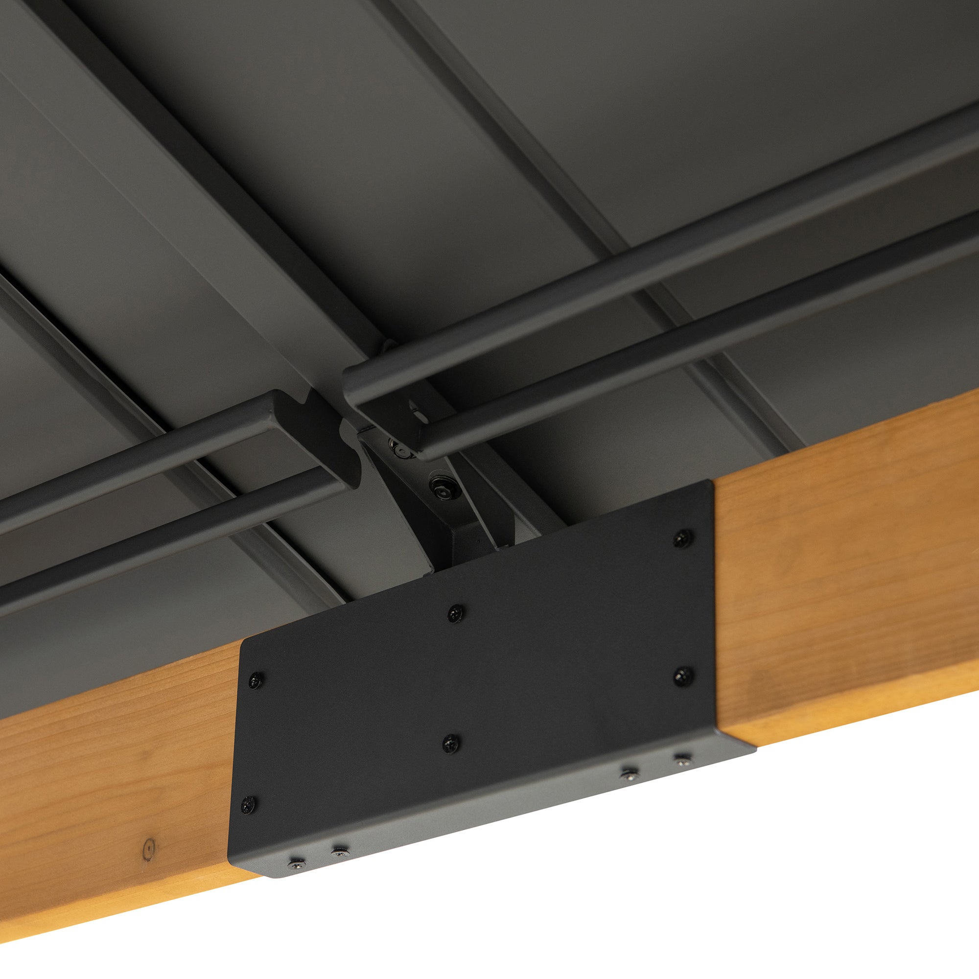 Tonnelle en bois de cèdre RIMO - 390cm x 450cm, anthracite - 4