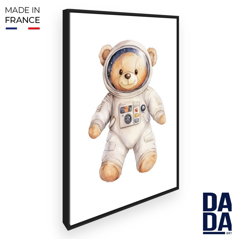 Voyage spatial astronaute univers coloré planètes monde toile peinture affiches impressions