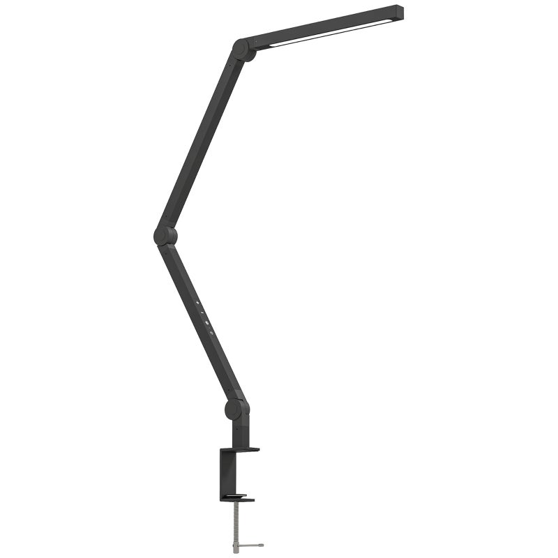 Lampe de bureau en métal marron 70s