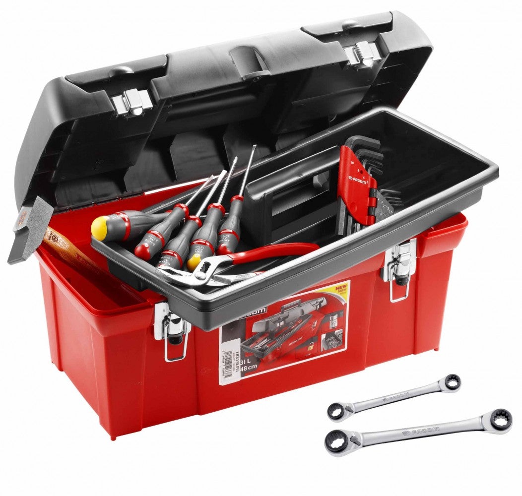 Boîte à outils en plastique + 18 outils FACOM TBX1M.PG - 6