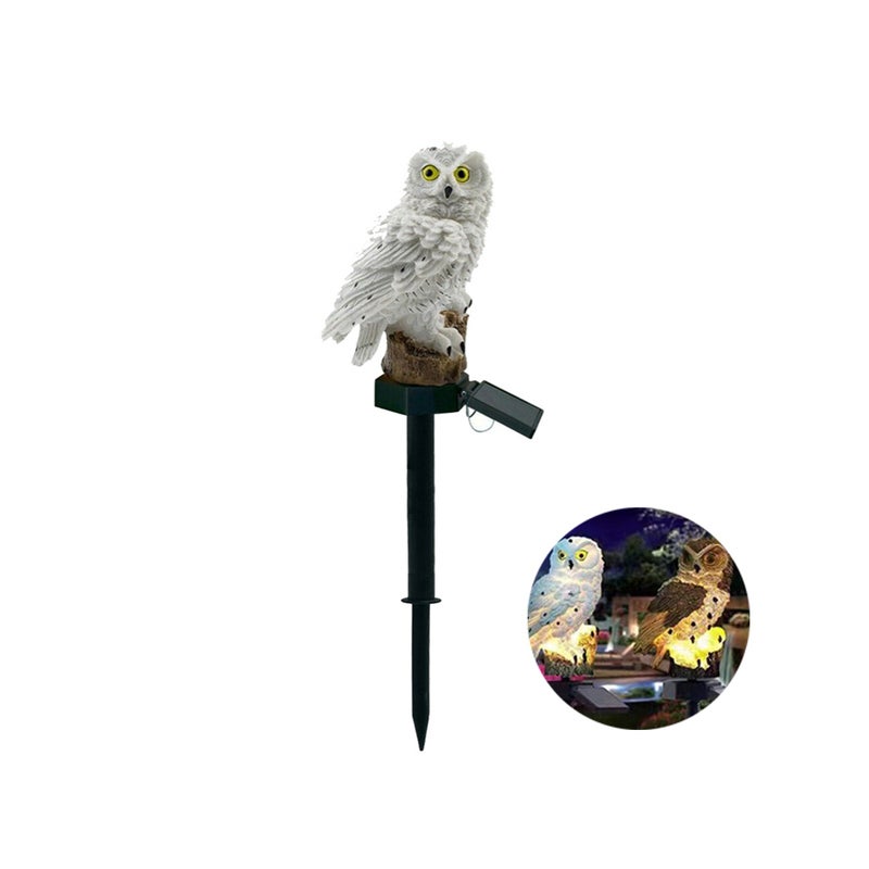 Wodoodporna lampa LED zasilana energią słoneczną, dekoracyjne oświetlenie wewnętrzne, idealne do ogrodu, podwórka, trawnika, sowy lub zwierząt