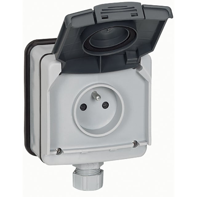 prise de courant - 2p+t - 16a - legrand plexo - ip66