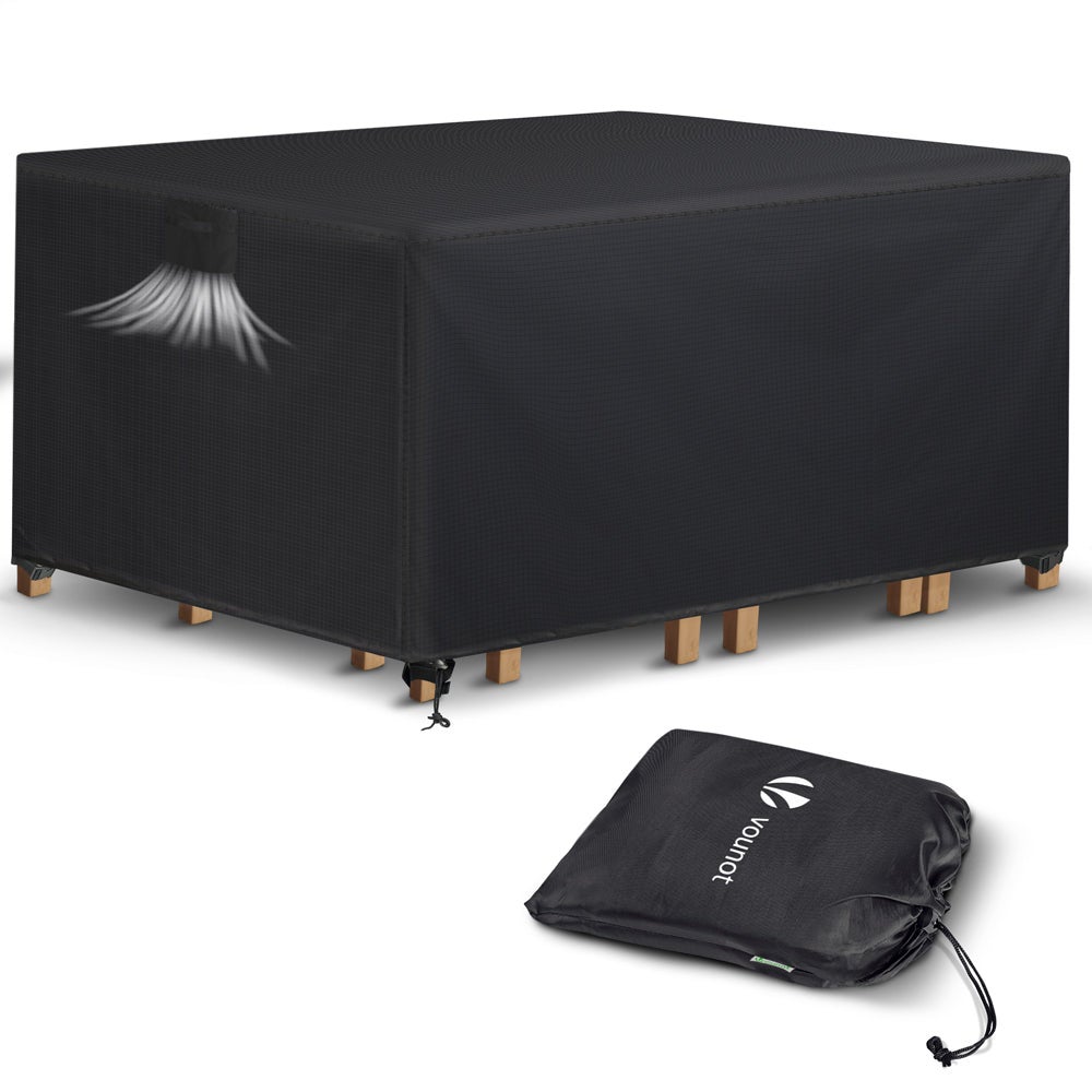 Funda Impermeable Para Arenero Cuadrado De 205 Cm | Lona Oxford 420D Con Cordón Ajustable Y Correa Reflectante | Cubierta Antipolvo Para Jardín Y Piscina De Arena
