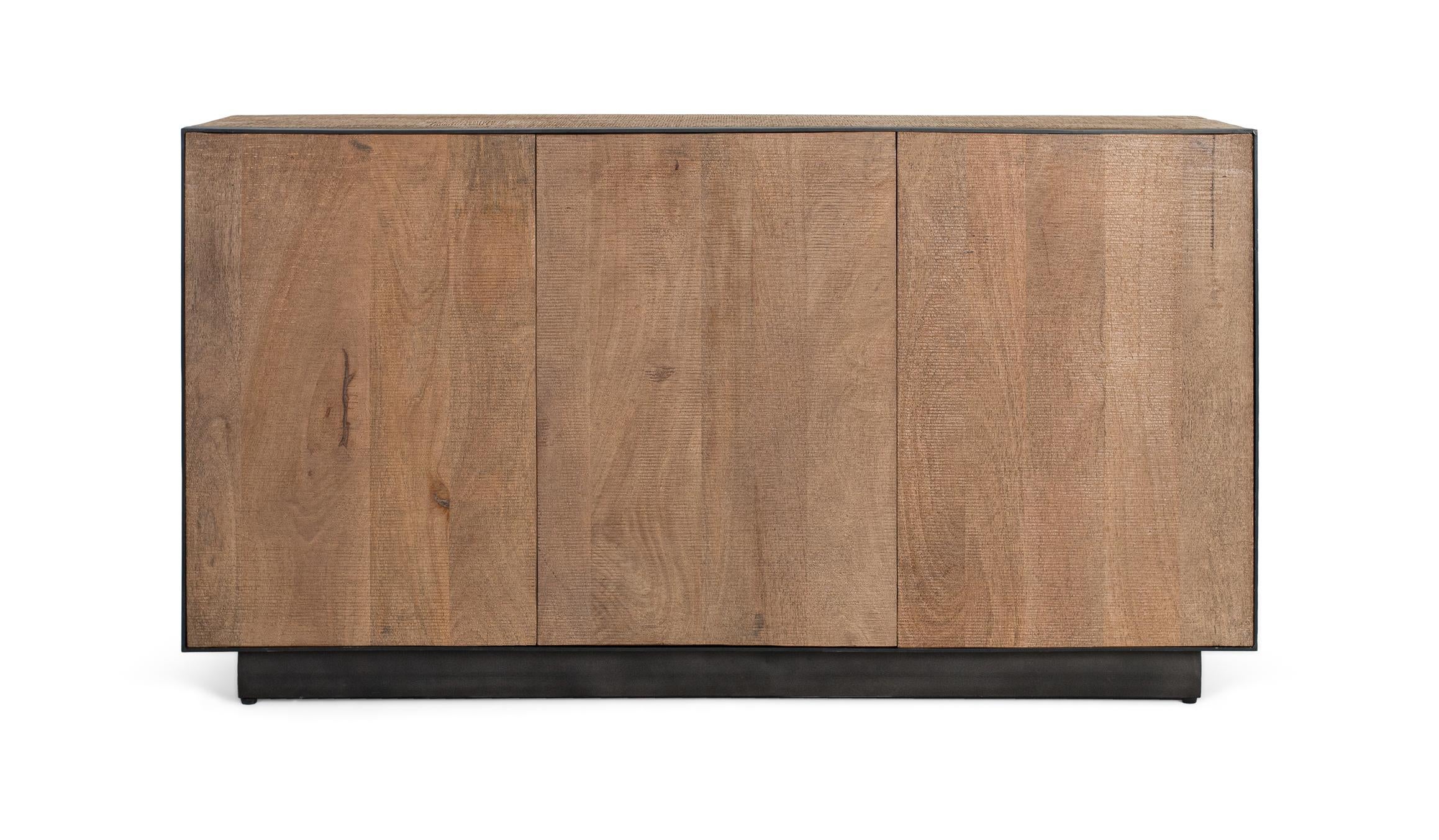 Komoda 3-drzwiowa z drewna mango, 150 cm