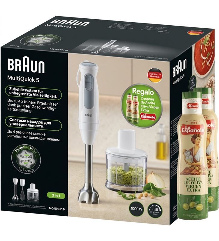 Braun Batidora De M Bra-, 1000W, Negro , Leroy Merlin