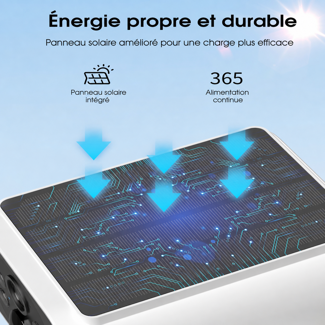 Caméra de Surveillance Sans Fil Extérieure 4MP, caméra à batterie avec panneau solaire intégré, ZOOHI, WiFi 2,4Ghz et 5Ghz - 4