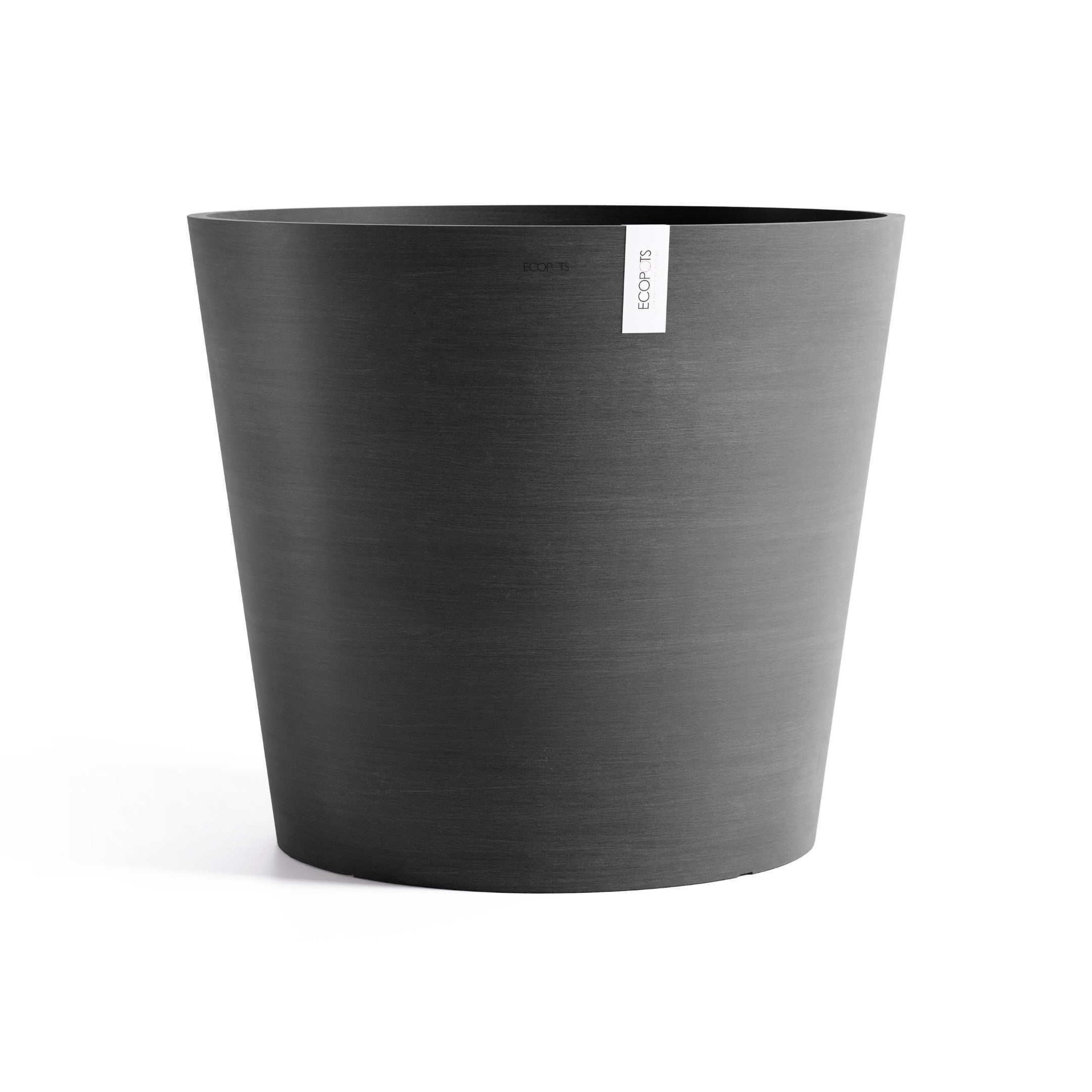 Elho Torino Campana 50 – Pot De Fleurs Taupe 50x35 Cm – Extérieur, Résistant Au Gel, En Plastique Recyclé