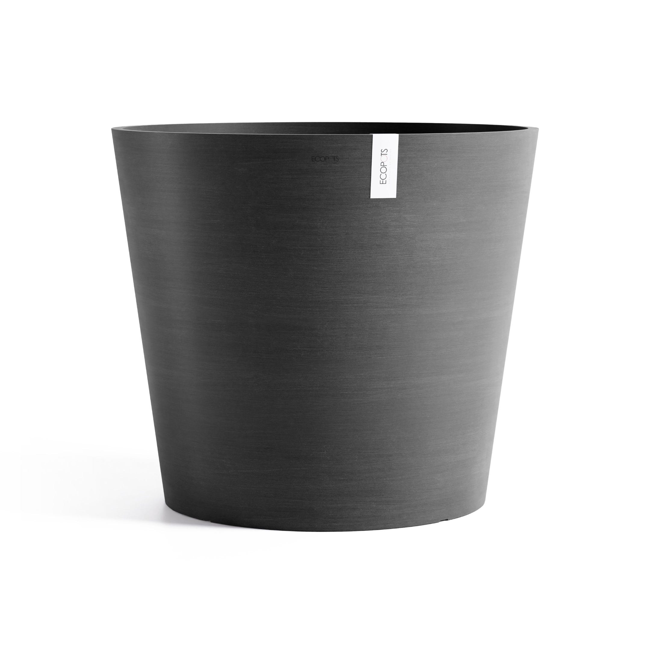 Elho Torino Campana 50 – Pot De Fleurs Taupe 50x35 Cm – Extérieur, Résistant Au Gel, En Plastique Recyclé