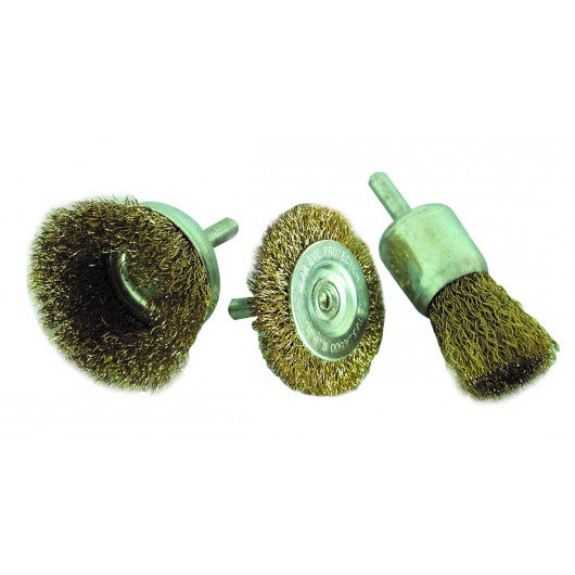 Lot De 4 Brosses Métalliques Robustes - Enlève Rouille Et Peinture Facilement | Poignée En Bois Confortable