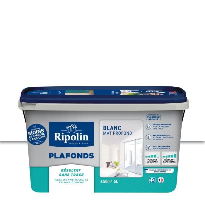 Pittura per soffitti - RIPOLIN - Xpro3 - Bianco opaco - 5 L - Acrilica - Interni - 2