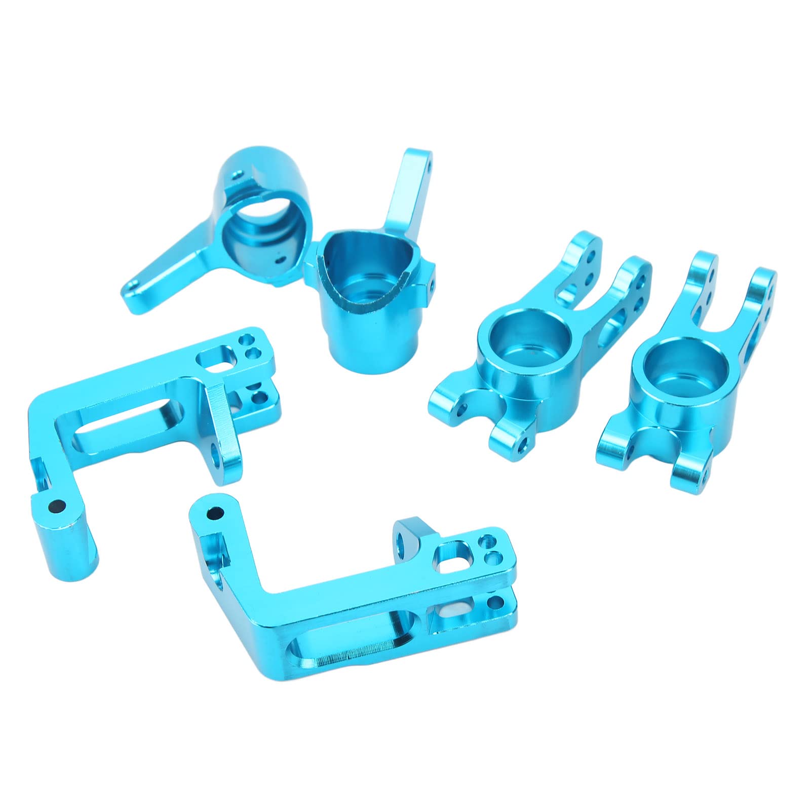Treehobby Ensemble de manivelles de direction en aluminium et économiseur de servo compatibles avec les pièces de mise à niveau Traxxas 1/10 Slash 4x4 (bleu marine