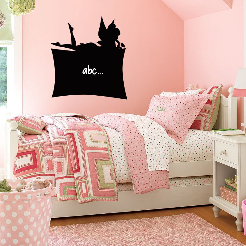 Adesivo ardesia Silhouette Fata - Sticker adesivo - adesivi murali - 110x100cm - 3