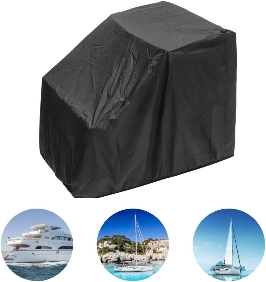 Housse de protection pour console centrale de bateau, tissu Oxford 210D enduit d'argent, 112 x 76 x 102 cm, imperméable, anti-poussière, anti-violet - 4