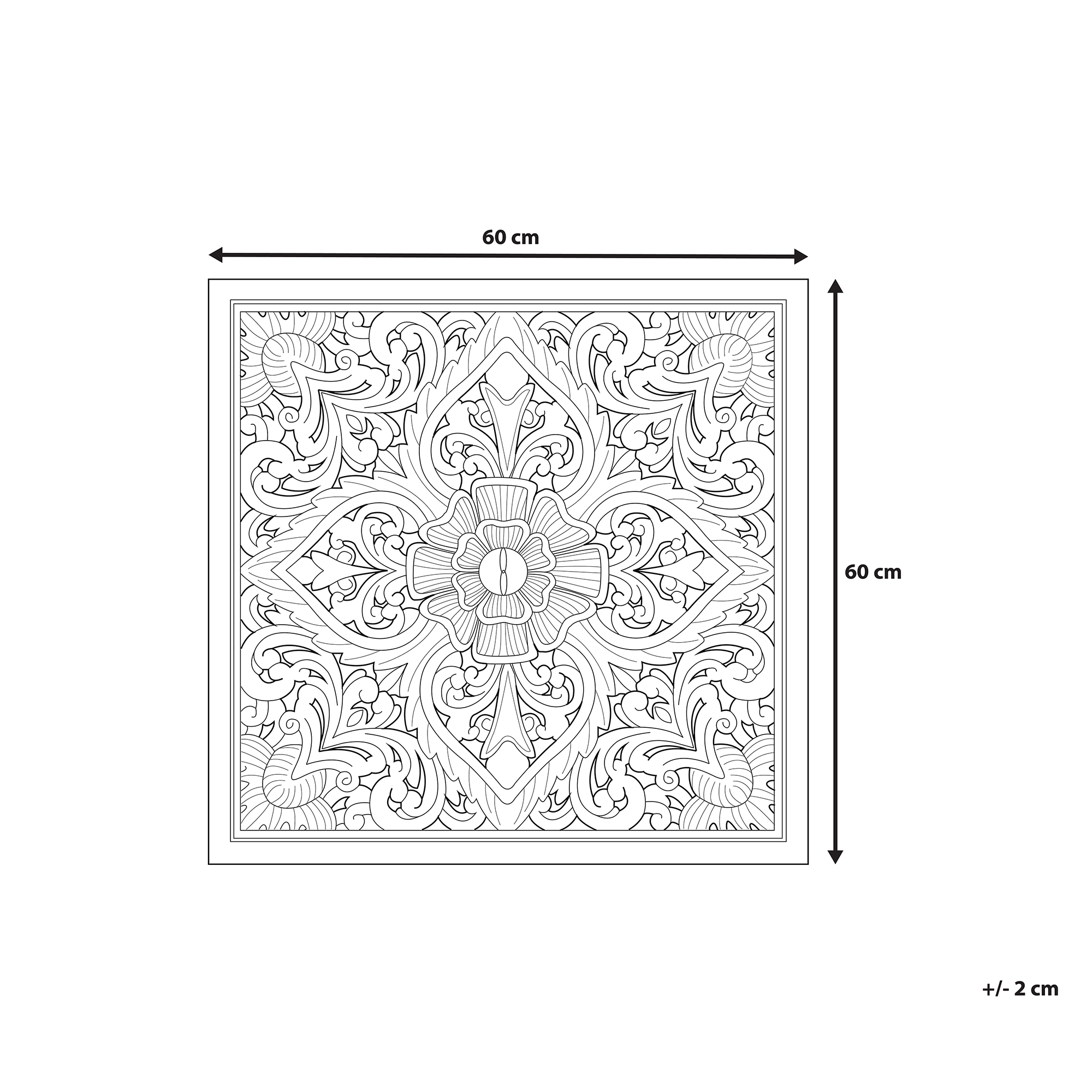 Décoration murale YONORA 60 cm Blanc - 3