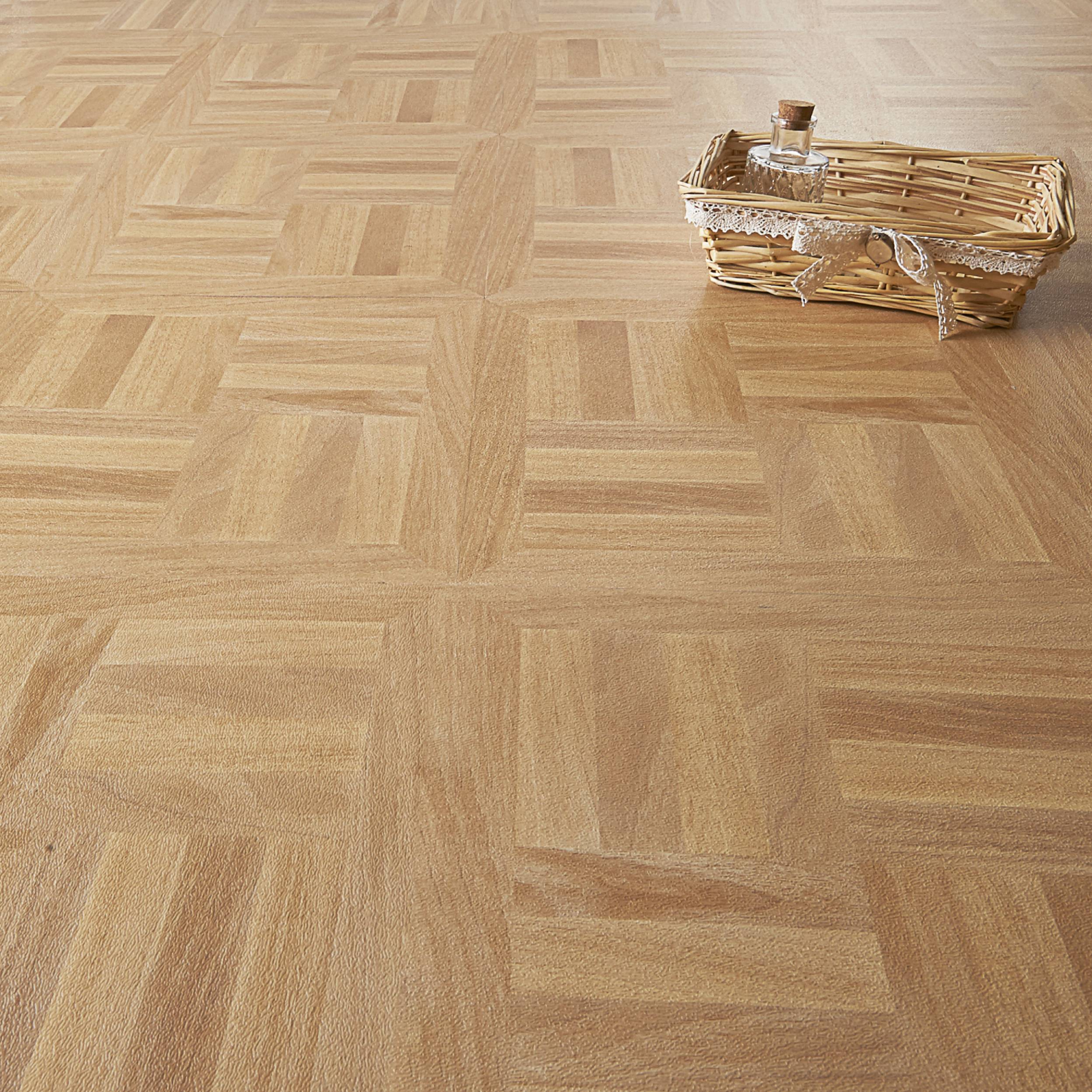 Baldosa de pvc adhesiva - efecto parquet madera clara - 2,04m²/22 losas