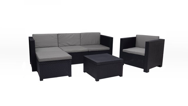 Zestaw Mebli Ogrodowych Wypoczynkowych MANHATTAN Narożnik Stolik na Taras 1 szt