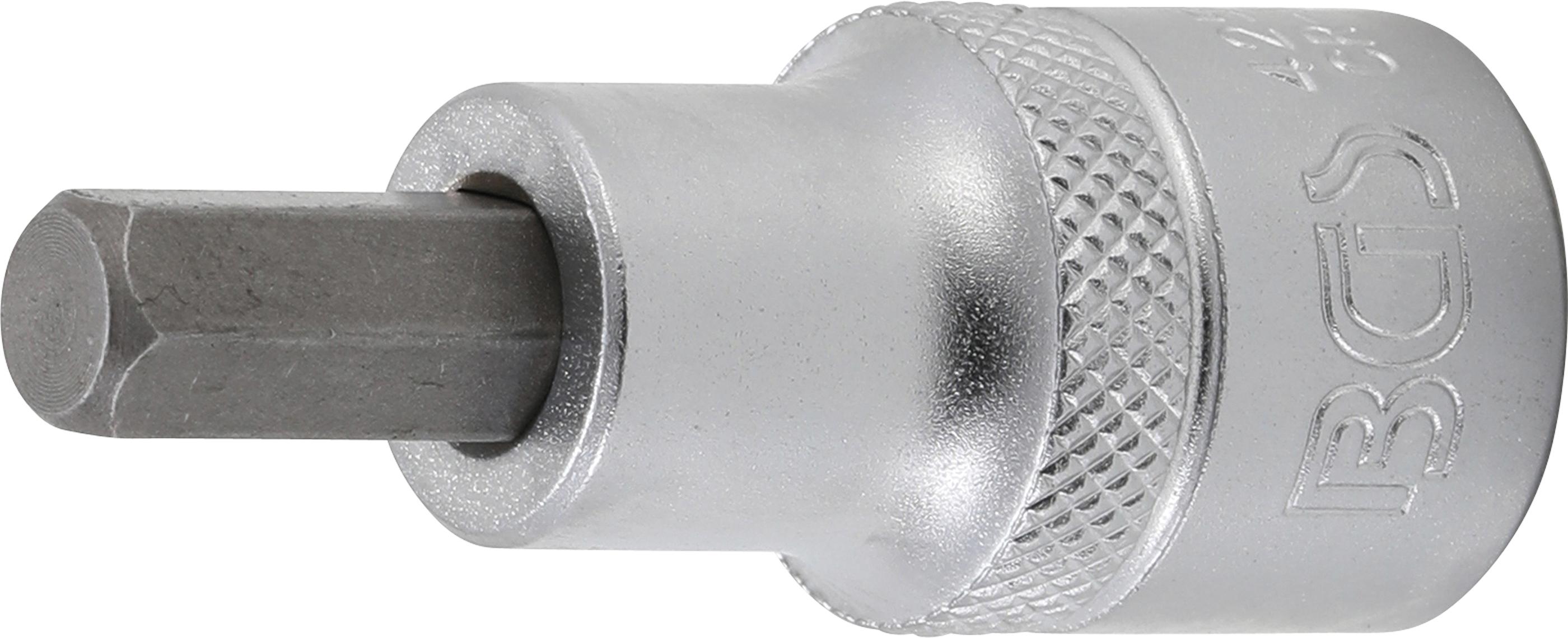 BGS Bit-Nasadka napęd kwadrat 12,5 mm (1/2") sześciokąt wewnętrzny 8 mm - 4254