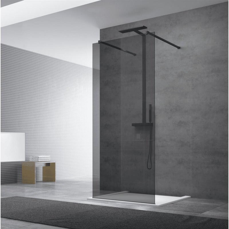 Swiss Aqua Technologies Paroi de douche à l'italienne 97x200cm Walk-in, verre fumé (SIKOWI100KS) - 4