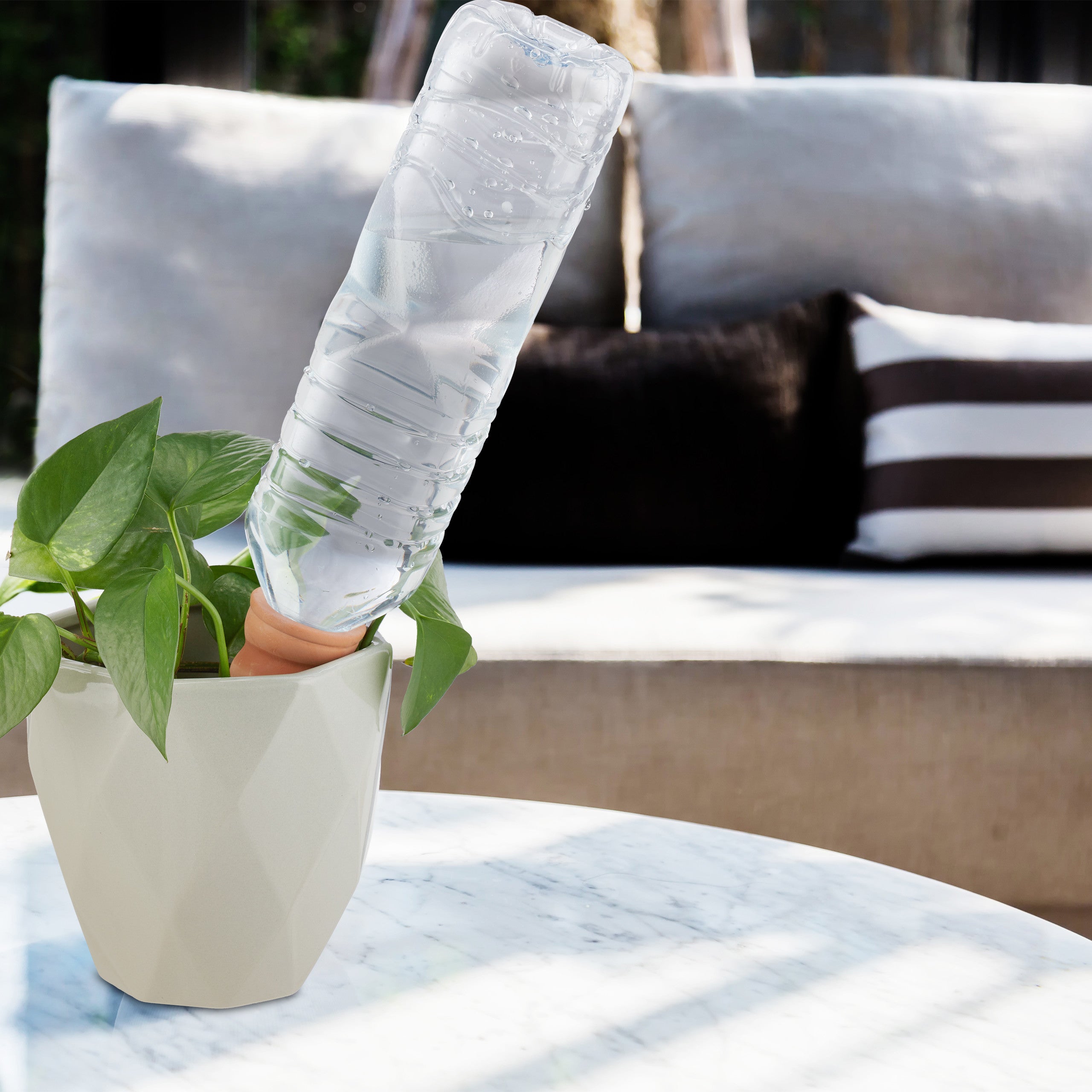 Cônes D'arrosage En Terre Cuite - Lot De 4 - Arrosage Automatique Pour Plantes Pendant Les Vacances