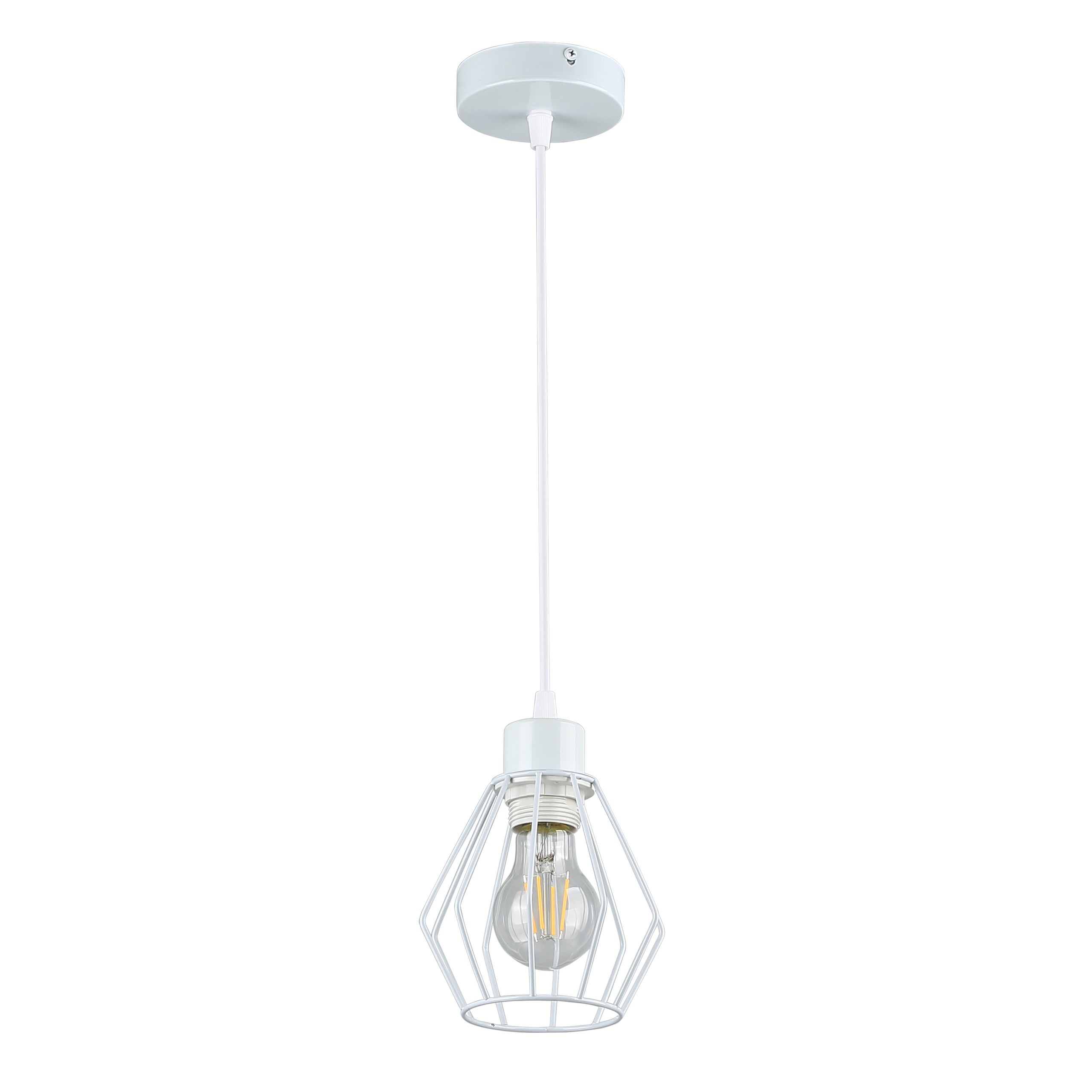 Lampa wisząca Otto E27 105 cm IP20 oprawa sufitowa biała MasterLED