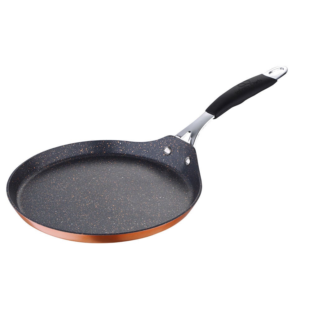 FLORINA Poêle à Crêpes 22 Cm CARBON – Acier Au Carbone Anti-adhésif Avec Poignée Bakélite – La Crêpière Parfaite Pour Des Crêpes Maison Authentiques !