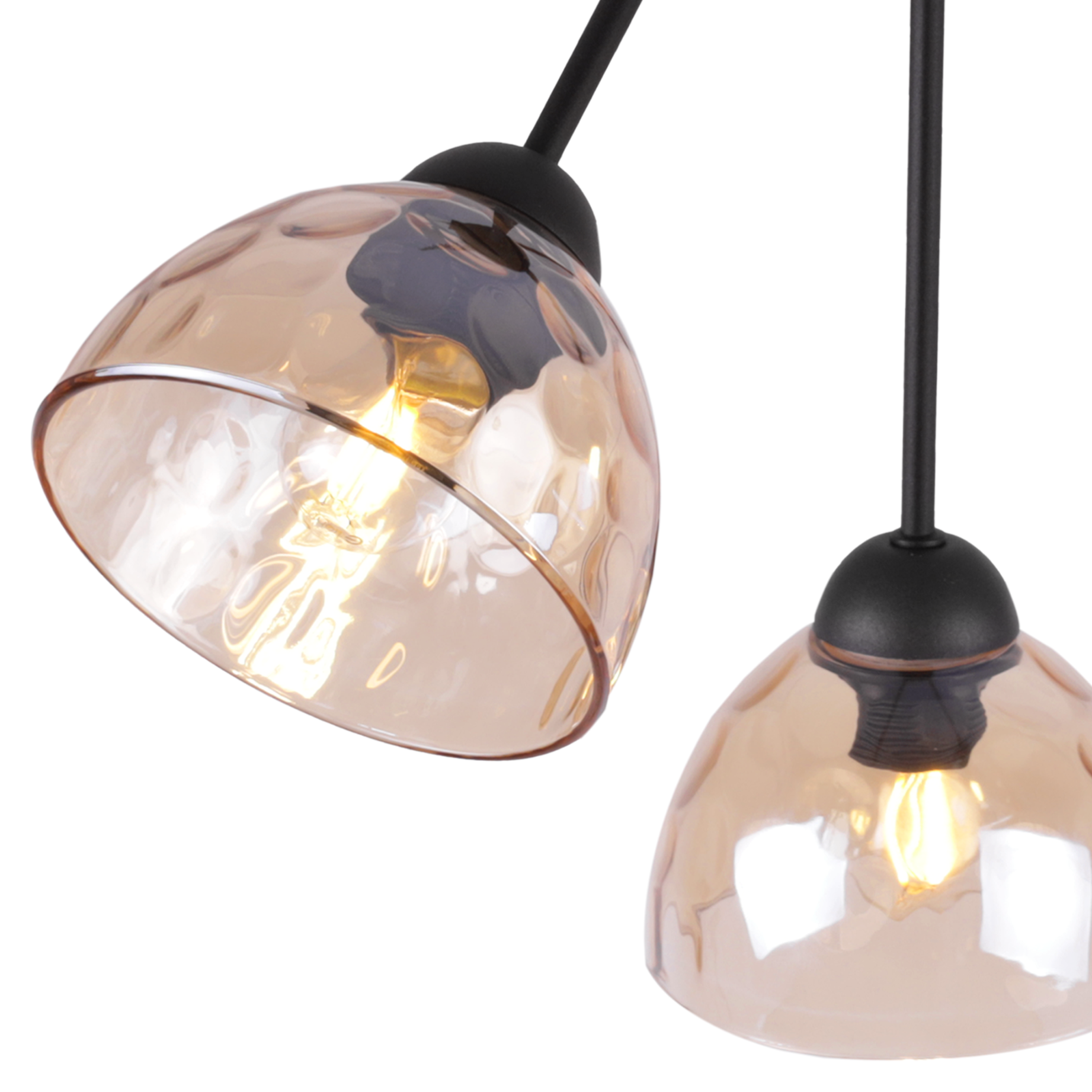 Lampa sufitowa wisząca Venice Trio modern 3xE27 klosz półokrąg miodowy Light Home LH - 5