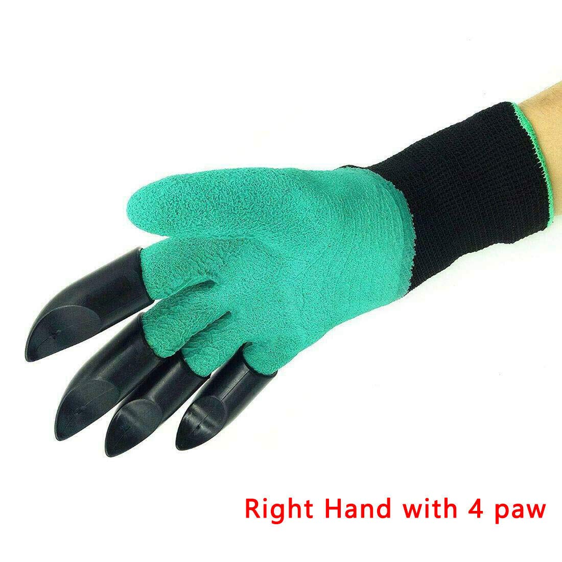 Gants de jardinage à griffes, imperméables et sûrs pour creuser, tailler et planter (4 griffes) - 2