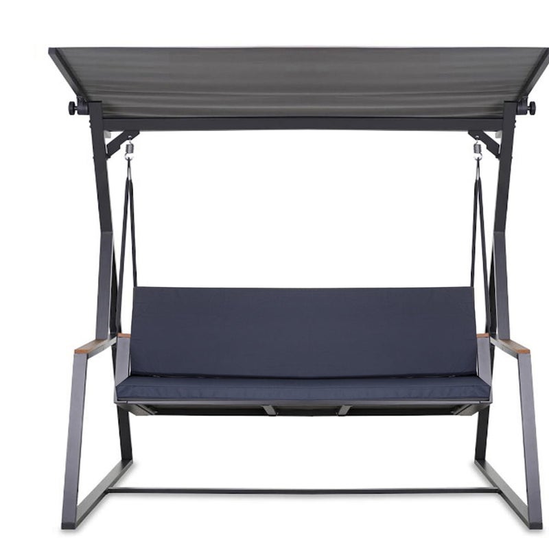 Poduszka ogrodowa na huśtawkę 140x60x50cm poduszka na meble ogrodowe granatowa, poduszka na balkon taras, poducha ogrodowa na ławkę