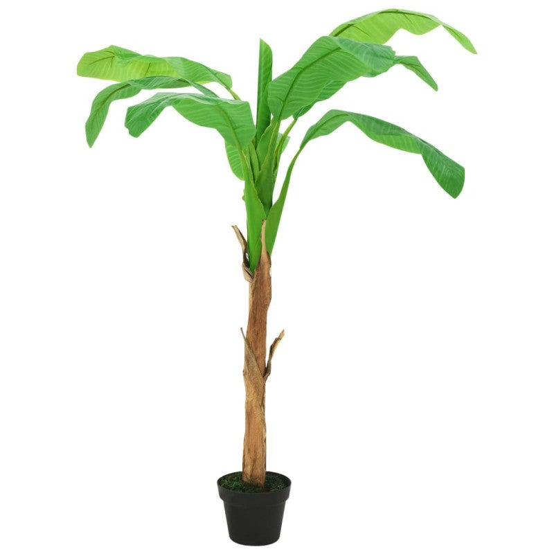 Sztuczne drzewko bananowe z doniczką, 180 cm, zielone vidaXL