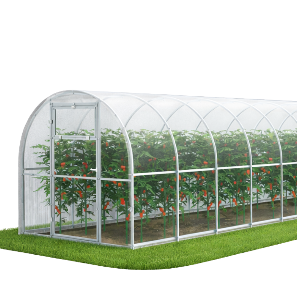 Szklarnia ogrodowa Tunel 2,4x12 m profile 20x20 poliwęglan 3 mm - Szklarnia z poliwęglanu