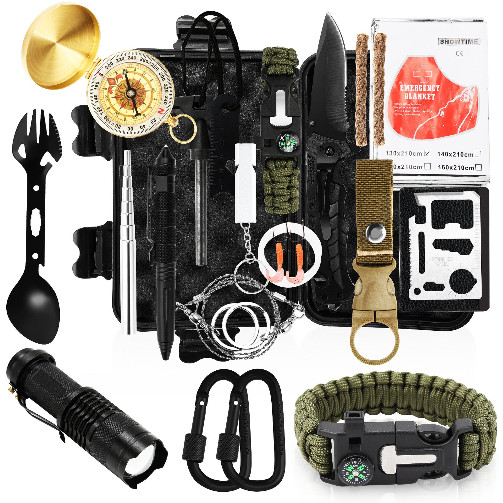 Kit d'urgence - Kit de Survie 4 personnes - Kit de survie - Kit de survie - Kit