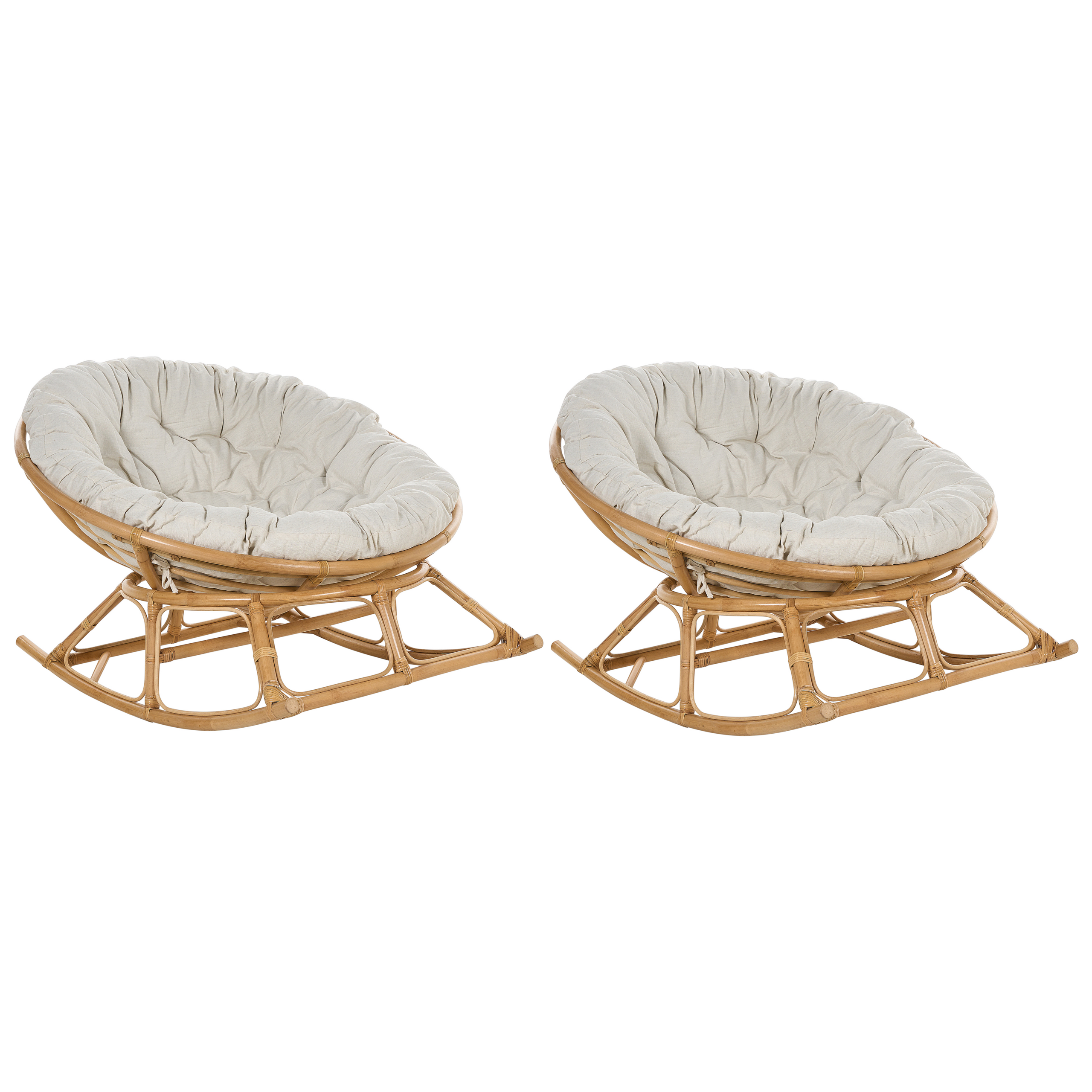 Fauteuil à bascule outdoor scandinave PAON / Rouge / Houe