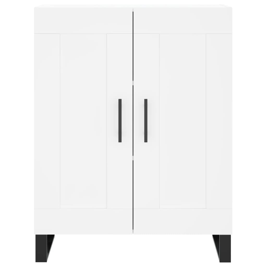 Buffet haut Blanc 69,5x34x180 Bois d'ingénierie - 8