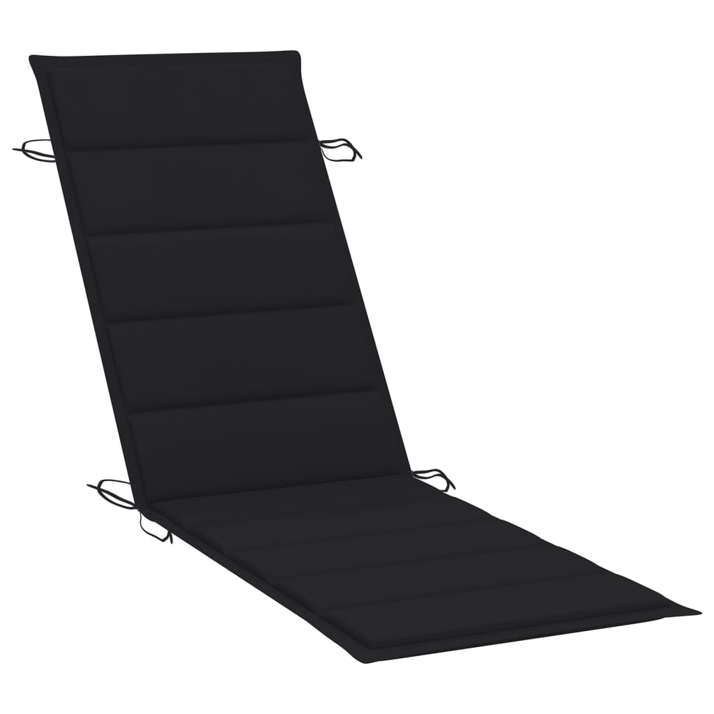 Maison Exclusive - Chaise longue de jardin avec table et coussin Bois d'acacia - 5