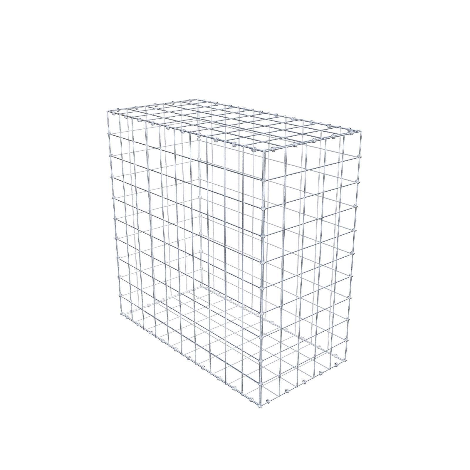 Gabion 100 cm x 100 cm x 50 cm (dł. x wys. x gł.), rozmiar oczka 10 x 10 cm, pierścień spiralny