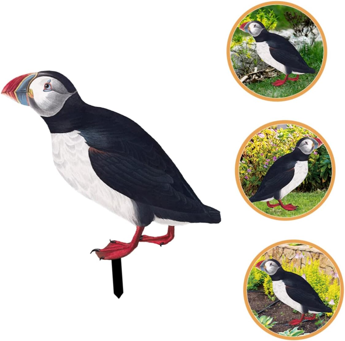 Szpikulec ogrodowy „Mewa” – Realistyczna dekoracja zewnętrzna na trawnik