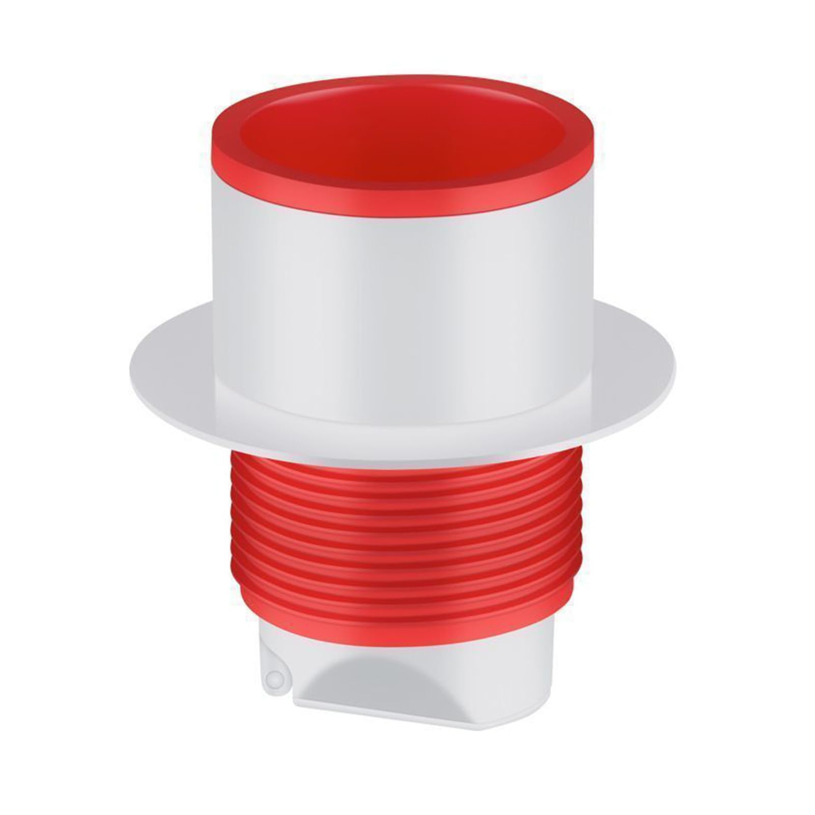 QS622 - Copertura per scarico doccia, in plastica cromata, ricambio per