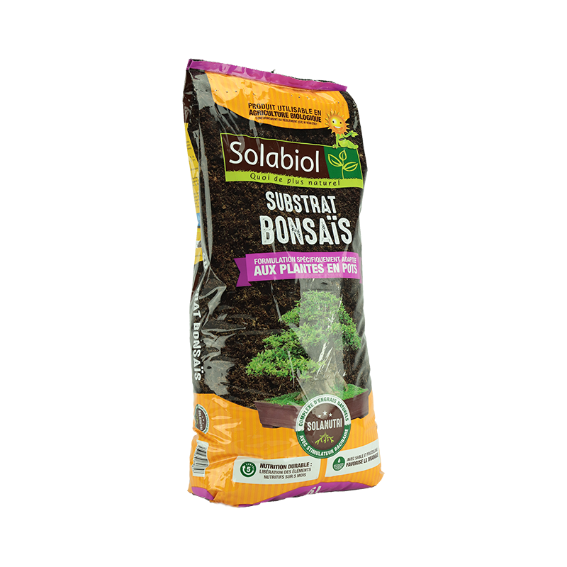 SOLABIOL TERBON6 - Terreau Bonsaïs - 5 mois de nutrition - 6L - Stimulateur Racinaire - Utilisable en Agriculture Biologique - 4