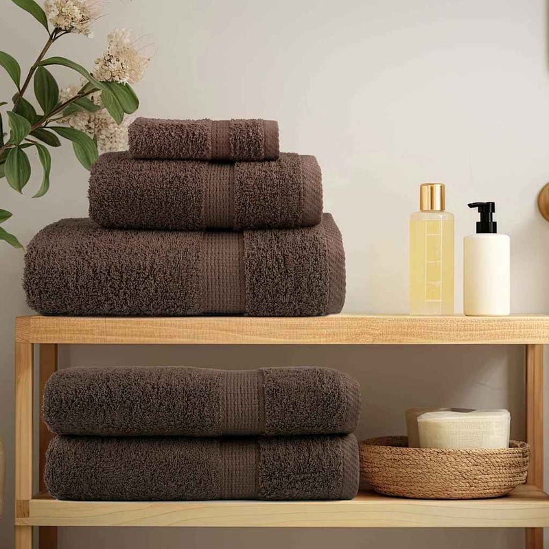 Ręcznik Gościnny SOLUND Brązowy bawełna vidaXL