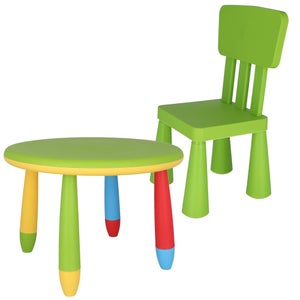 VARIE Tavolino in plastica per Bambini Cm.100x60 Colori Assortiti (Rosa