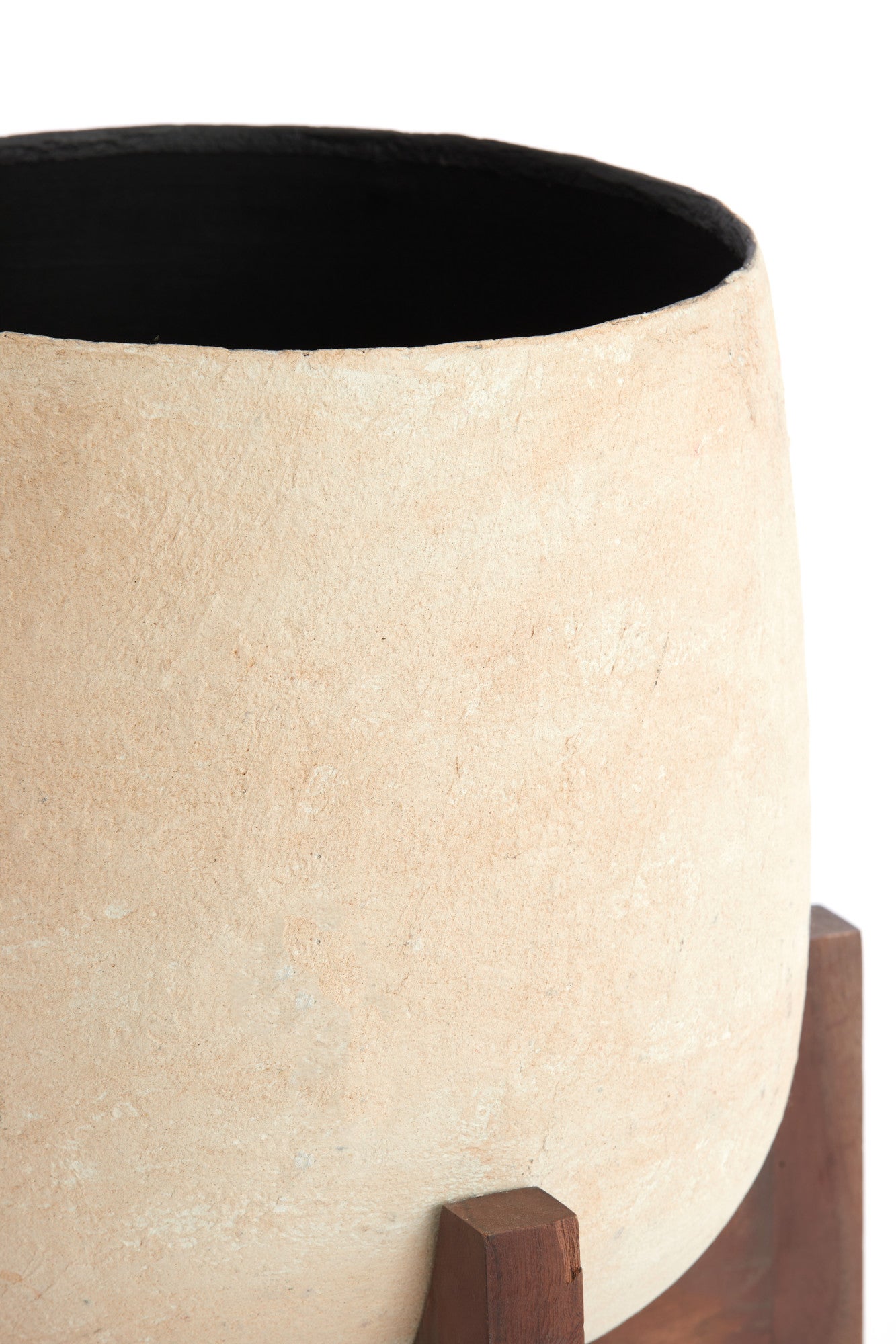 Vaso Light & Living KARUNA su base in legno beige e papier-mâché – Ø44x53 cm - 4