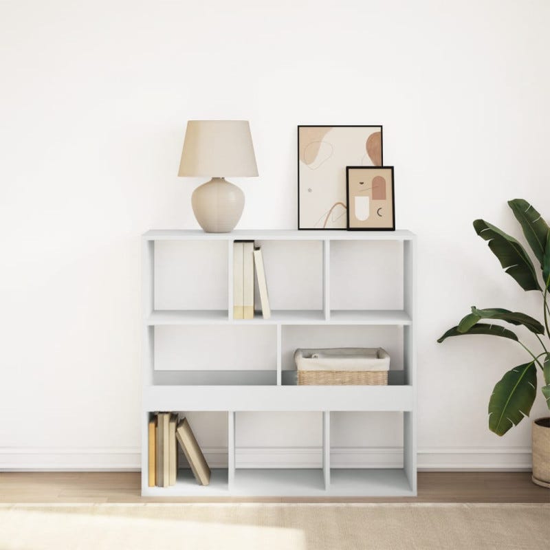 Libreria Angolare Vicco Fabienne - Bianco, 40x180 Cm, 5 Ripiani, In Truciolato Melaminico - Foto 6