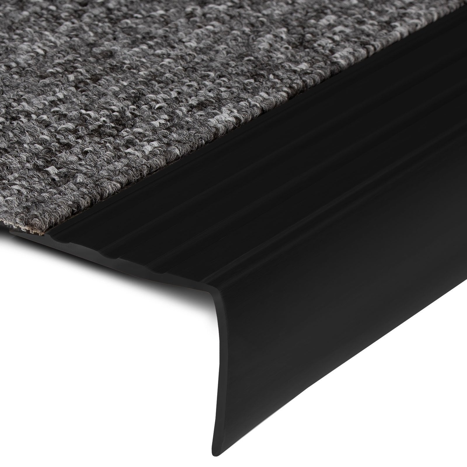 Profili per scale Michigan PVC montaggio con o senza foratura, 45 x 42 mm, Nero, Lunghezza = 120 cm - 3