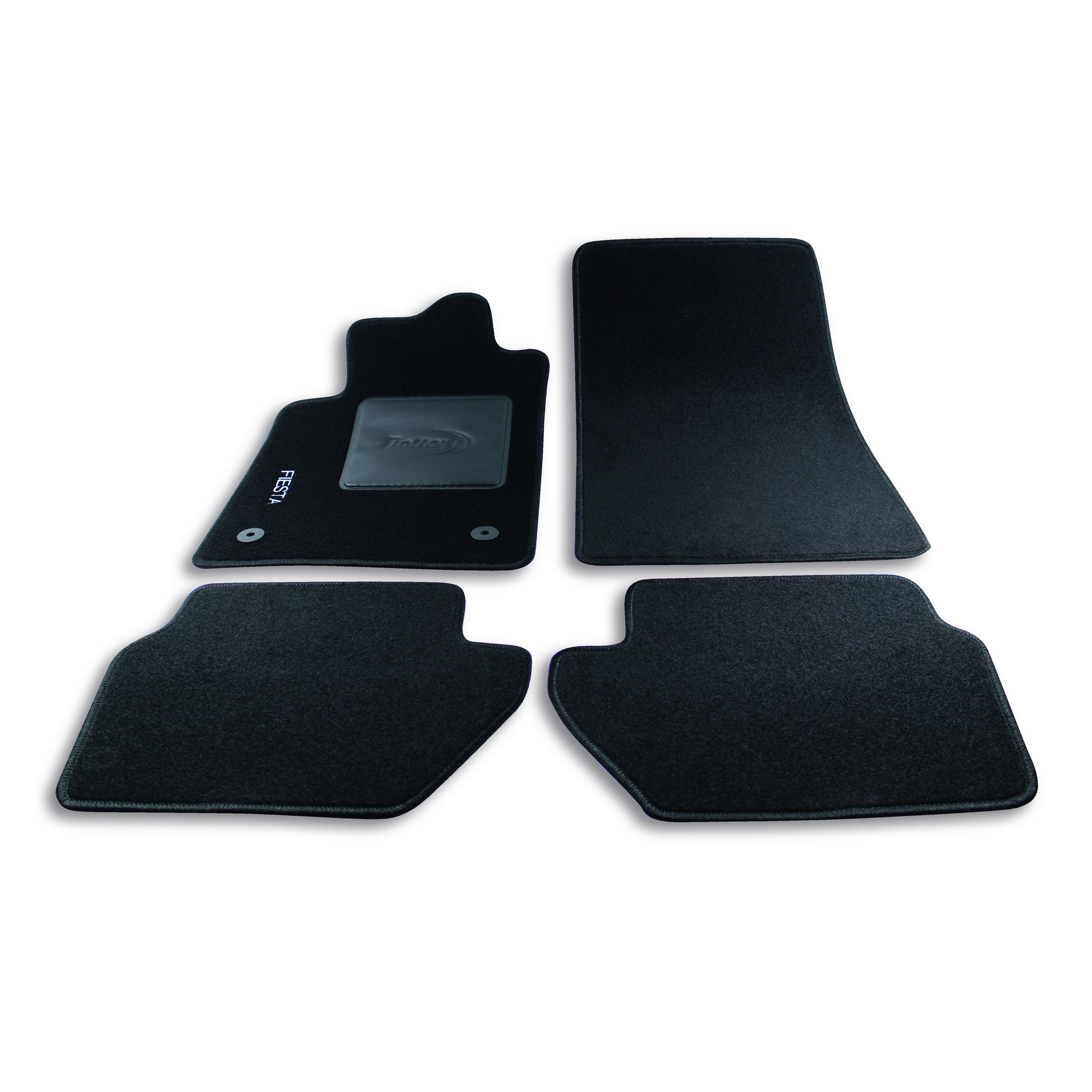 Tappetini Auto In Moquette Compatibili Con T Roc con 4 Clip e Logo Ricamato