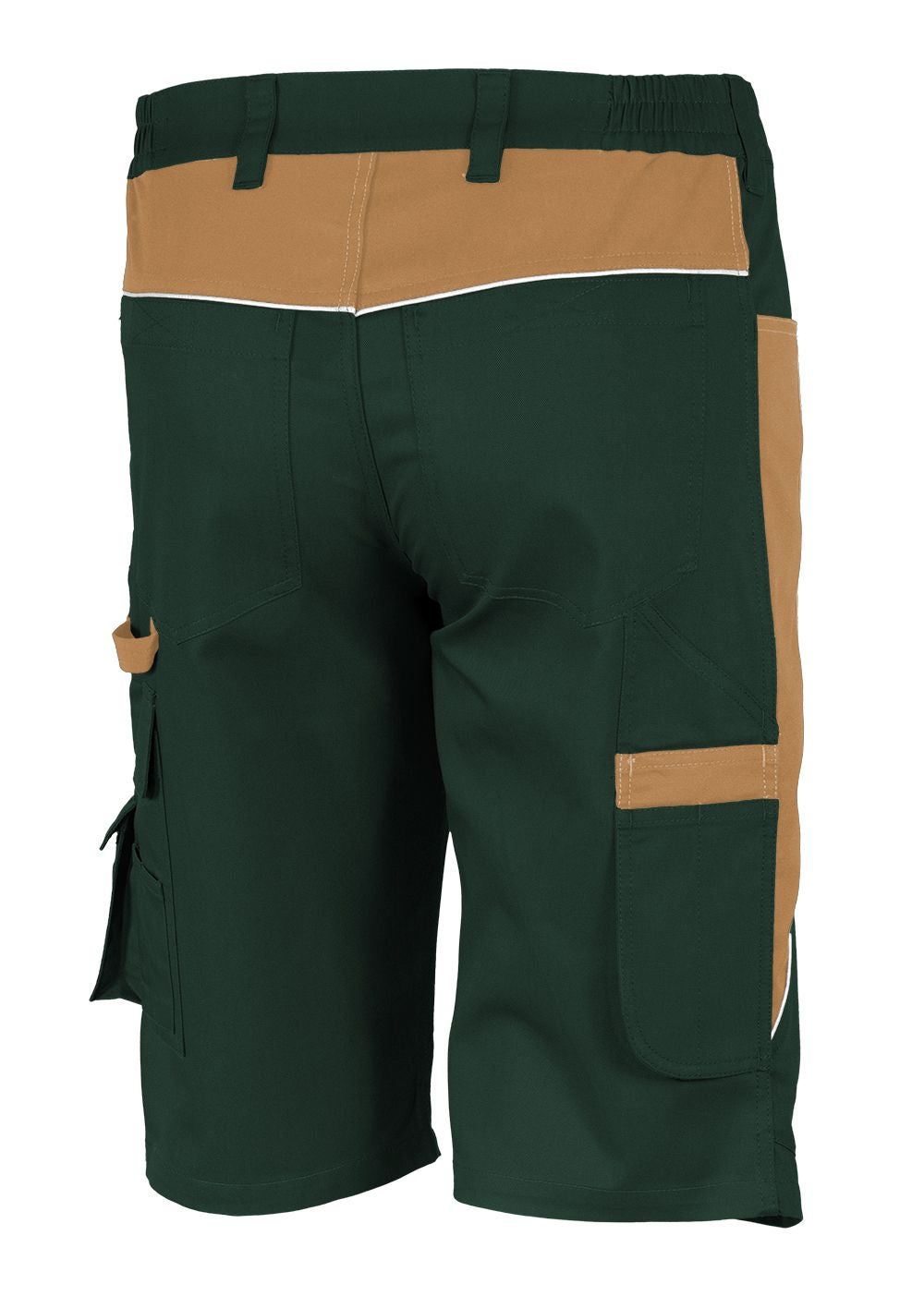 Qualitex - PROfessionals Shorts résistant en tissu renforcé de fibres - olive/kaki - size 64 - Unisex - Pantalon de travail court á 10 poche - 2