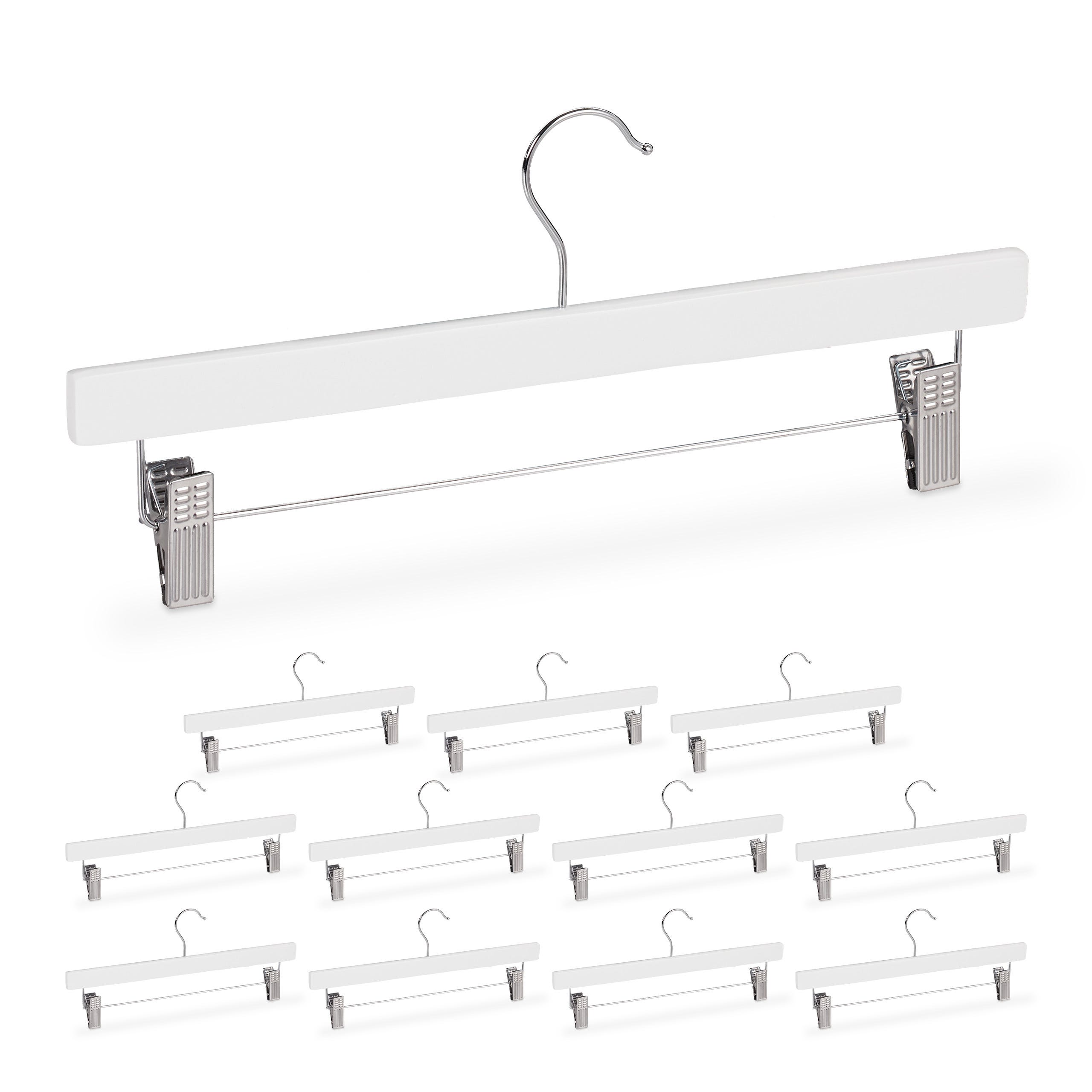 Perchas Madera Perchas Pinzas Blancas Percha Madera Blanca Con