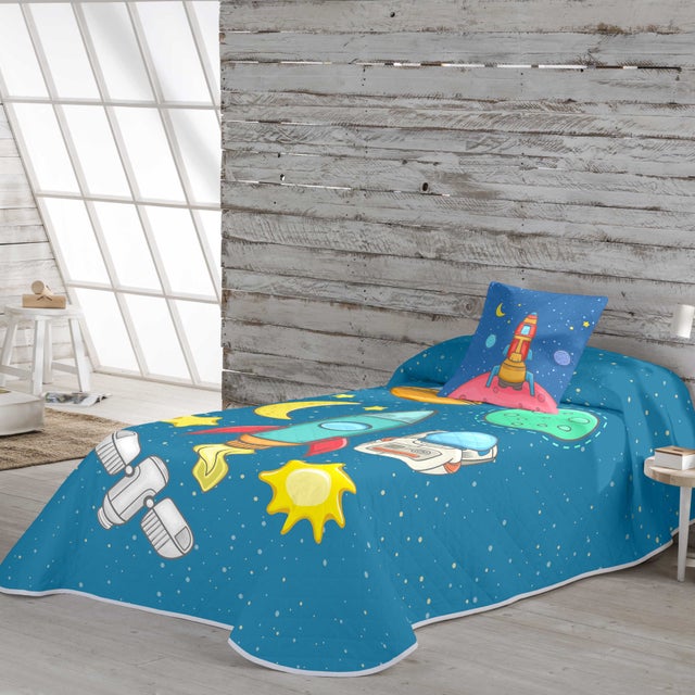 Cool Kids - Couvre-lit Bouti Imprimé - Enfant - Coton - Grammage 70 grammes avec toucher plume - Lit 105 - Gala