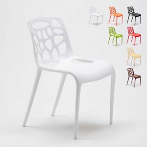 Chaise Empilable SARETINA En Polypropylène – Design Iconique – Pour Intérieur Et Extérieur – 9 Couleurs – Made In Italy